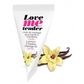 Съедобное согревающее массажное масло Love Me Tender Vanilla с ароматом ванили - 10 мл. - Love to Love - купить с доставкой в Сочи