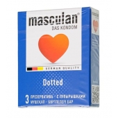 Презервативы с пупырышками Masculan Dotted - 3 шт. - Masculan - купить с доставкой в Сочи