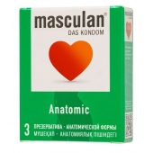 Презервативы анатомической формы Masculan Anatomic - 3 шт. - Masculan - купить с доставкой в Сочи