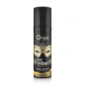 Съедобный гель Dual Vibe Pina Colada с эффектом вибрации и вкусом коктейля пина колада - 15 мл. - ORGIE - купить с доставкой в Сочи