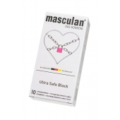 Ультрапрочные презервативы Masculan Ultra Safe Black - 10 шт. - Masculan - купить с доставкой в Сочи