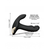 Черный вибромассажер простаты Multi P-Joy с 3 моторами - Dorcel - в Сочи купить с доставкой
