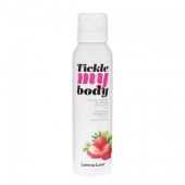 Массажная хрустящая пенка Tickle My Body Strawberry с ароматом клубники - 150 мл. - Love to Love - купить с доставкой в Сочи