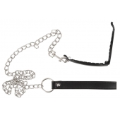Зажим для половых губ с поводком Pussy Clamp With A Leash - Orion - купить с доставкой в Сочи
