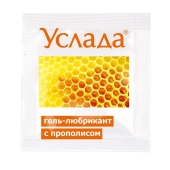 Гель-лубрикант «Услада с прополисом» - 3 гр. - Биоритм - купить с доставкой в Сочи