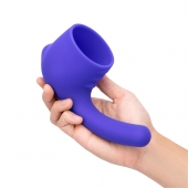 Фиолетовая насадка для wand-вибромассажера Deluxe Silicone G-Spot Wand Attachment - Pink Vibe