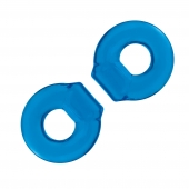 Комплект из двух колец для пениса 2-Pack Ultra-Stretch Stamina Endurance Ring - BlueLine - в Сочи купить с доставкой