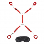 Красная фиксация на матрас Classic Bedspreader - Lux Fetish - купить с доставкой в Сочи