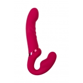 Малиновый безремневой страпон Lapis - 23 см. - Lovense - купить с доставкой в Сочи