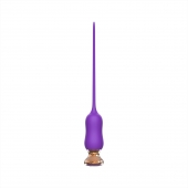 Фиолетовый тонкий стимулятор Nipple Vibrator - 23 см. - I-MOON - купить с доставкой в Сочи