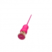 Розовый тонкий стимулятор Nipple Vibrator - 23 см. - I-MOON - купить с доставкой в Сочи