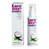 Съедобное согревающее массажное масло Love Me Tender Cocos с ароматом кокоса - 100 мл. - Love to Love - купить с доставкой в Сочи