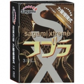 Суженные к основанию презервативы Sagami Xtreme COBRA - 3 шт. - Sagami - купить с доставкой в Сочи