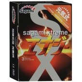 Презервативы Sagami Xtreme ENERGY с ароматом энергетика - 3 шт. - Sagami - купить с доставкой в Сочи