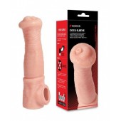 Телесная фантазийная насадка на член Cock Sleeve Size L - KOKOS - в Сочи купить с доставкой