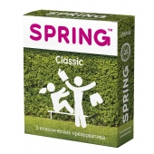 Классические презервативы SPRING CLASSIC - 3 шт. - SPRING - купить с доставкой в Сочи
