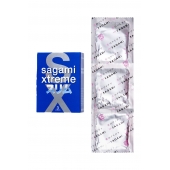 Розовые презервативы Sagami Xtreme FEEL FIT 3D - 3 шт. - Sagami - купить с доставкой в Сочи