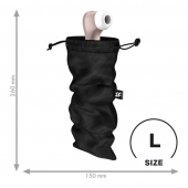Черный мешочек для хранения игрушек Treasure Bag L - Satisfyer - купить с доставкой в Сочи
