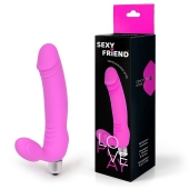 Розовый безремневой страпон Sexy Friend - 1137 - купить с доставкой в Сочи