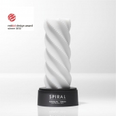 Белый 3D мастурбатор SPIRAL - Tenga - в Сочи купить с доставкой