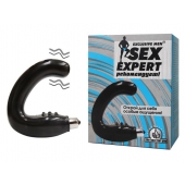 Чёрный массажёр простаты серии Sex Expert - Sex Expert - в Сочи купить с доставкой