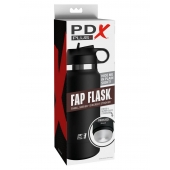 Черный мастурбатор в виде бутылки Fap Flask - Pipedream - в Сочи купить с доставкой