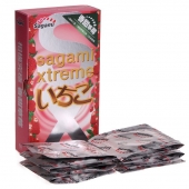 Презервативы Sagami Xtreme Strawberry c ароматом клубники - 10 шт. - Sagami - купить с доставкой в Сочи