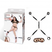 Леопардовая фиксация на матрас для рук и ног Classic Bedspreader - Lux Fetish - купить с доставкой в Сочи