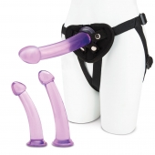 Тренировочный набор с тремя насадками Pegging Training Set - Lux Fetish - купить с доставкой в Сочи
