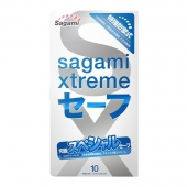 Презервативы Sagami Xtreme Ultrasafe с двойным количеством смазки - 10 шт. - Sagami - купить с доставкой в Сочи