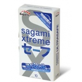 Презервативы Sagami Xtreme Ultrasafe с двойным количеством смазки - 10 шт. - Sagami - купить с доставкой в Сочи