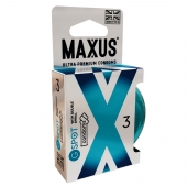Презервативы Maxus G spot с двойной спиралью - 3 шт. - Maxus - купить с доставкой в Сочи
