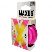 Ароматизированные презервативы Maxus Exotic Mix - 3 шт. - Maxus - купить с доставкой в Сочи