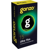 Прозрачные ультратонкие презервативы Ganzo Ultra thin - 15 шт. - Ganzo - купить с доставкой в Сочи