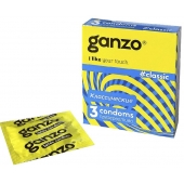 Классические презервативы с обильной смазкой Ganzo Classic - 3 шт. - Ganzo - купить с доставкой в Сочи