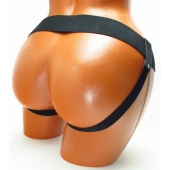 Трусики для страпона коричневого цвета - БДСМ Арсенал - купить с доставкой в Сочи