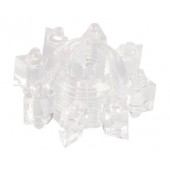 Прозрачное гелевое эрекционное кольцо-звезда - Toyfa Basic - в Сочи купить с доставкой