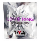 Прозрачное гелевое эрекционное кольцо с шипиками - Toyfa Basic - в Сочи купить с доставкой