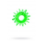 Зеленое эрекционное кольцо-солнце - Toyfa Basic - в Сочи купить с доставкой