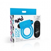 Голубое эрекционное виброкольцо 28X Remote Control Vibrating Cock Ring   Bullet - XR Brands - в Сочи купить с доставкой