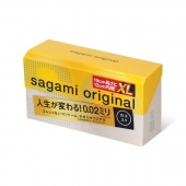 Презервативы увеличенного размера Sagami Original 0.02 XL-size - 12 шт. - Sagami - купить с доставкой в Сочи