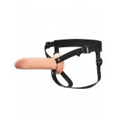 Полый страпон на ремнях 8’’ Hollow Silicone Strap-on - Pipedream - купить с доставкой в Сочи