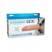 Полый страпон на ремнях 6’’ Hollow Silicone Strap-on - Pipedream - купить с доставкой в Сочи