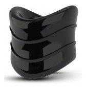 Черное эрекционное кольцо на мошонку Beef Ball Stretcher Snug X Long - Blush Novelties - в Сочи купить с доставкой