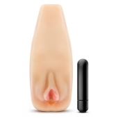 Мастурбатор-вагина с вибрацией Soft   Wet Natasha Realistic Beige Masturbator - Blush Novelties - в Сочи купить с доставкой