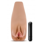 Маструбатор-вагина с вибрацией Soft   Wet Renata Realistic Tan Masturbator - Blush Novelties - в Сочи купить с доставкой