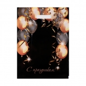 Пакет с вырубной ручкой и принтом в виде шариков (30х40 см) - Сима-Ленд - купить с доставкой в Сочи