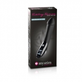 Вибратор с электростимуляцией Tickling Truman Black Edition - 27 см. - MyStim - купить с доставкой в Сочи