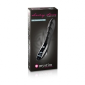 Вибратор с электростимуляцией Sizzling Simon Black Edition - 27 см. - MyStim - купить с доставкой в Сочи