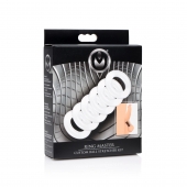 Комплект из 6 прозрачных эрекционных колец Ring Master Custom Ball Stretcher Kit - XR Brands - в Сочи купить с доставкой